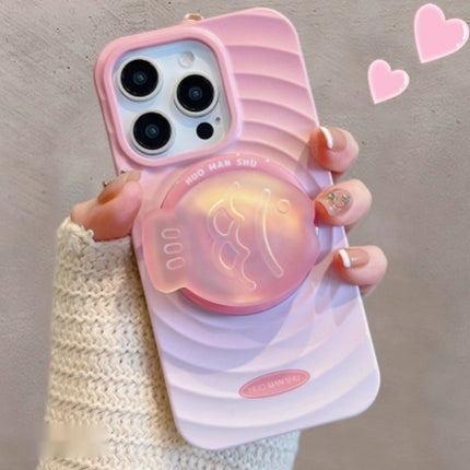 Personalized Gradient Ripple Circle For 15 Phone Cases
