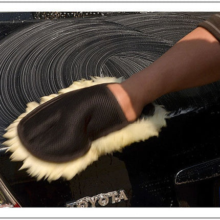 Car Styling Wool Soft Car Washing Gloves Cleaning Brush Motorcycle Washer Care Products