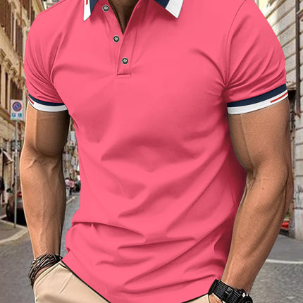 Button Men's Casual Polo Shirt
