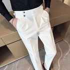 Slim Double-breasted Closure Collar Vest Pants Suit