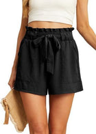 Women's Short Belt Pocket Summer Casual