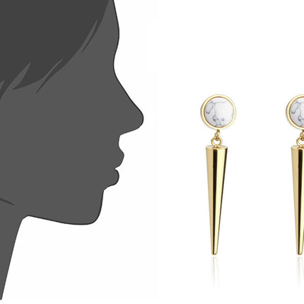 Elegant Stainless Steel Vintage Earrings Geometric