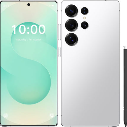 C25 Ultra Unlocked Phone,5G Smartphone 8GB 256GB 7.3-inch Android 14 Cell Phone 6800mAh Large Battery Dual SIM Face GPS