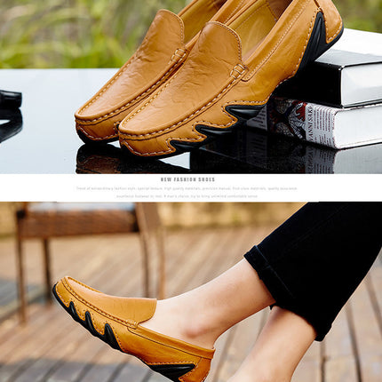 Retro British Style Small Leather Shoes For Men