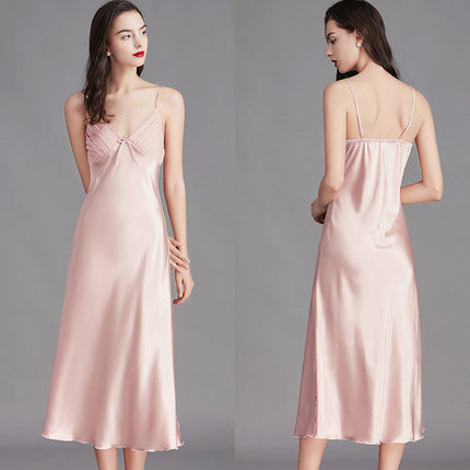 Pajamas Women Summer Ladies Ice Silk
