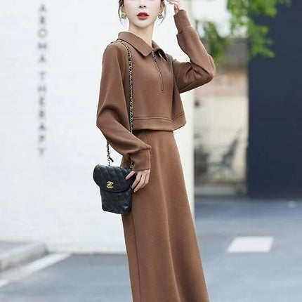 Mid-length Small Match With Coat Skirt