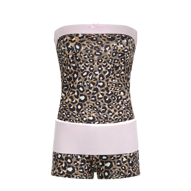Sleeveless Top Hot Pants Two-piece Set For Women