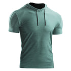 Summer Basketball Hooded Sportswear Men's Short Sleeve
