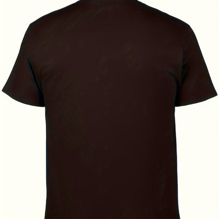 Men Street Style T-shirt, Short-sleeved T-shirt, Summer Outdoor Sports Print T-shirt