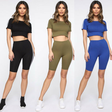 Striped two-piece sportswear