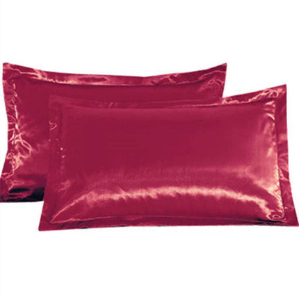 Pure color silk single pillow case