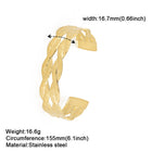 Fashion Double Twist Open Luxury With Fashion Bracelet