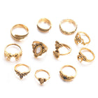 Women's Vintage Water Drop Diamond Ring Suit
