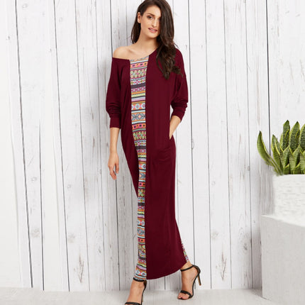 Long sleeve plus size dress
