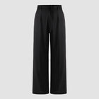 High Waist Plus Size Pocket Straight Skinny Casual Suit Pants - Draped Design