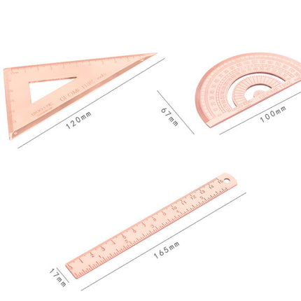 Office stationery ruler set