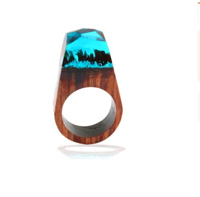 Handcrafted Wood Resin Rings
