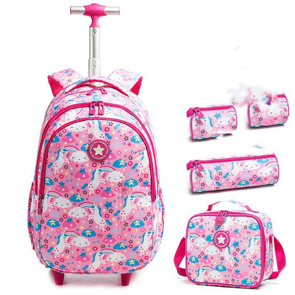 Primary school students' trolley bag to reduce the burden