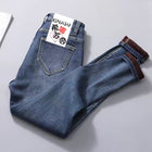 Women Velvet Jeans Stretch High Waist Winter Warm Pants
