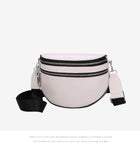 Fashion Lady Leather Diagonal Saddle Bag