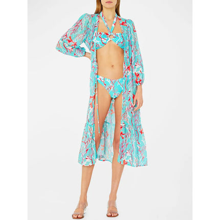 Women's Slim Split Floral Bikini Suit