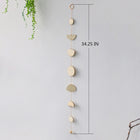Star And Moon Wood Chip Pendant Bohemian Wall Decoration