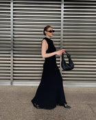 Sleeveless Tassel Long Dress Summer Women