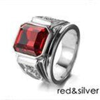 Silver red diamonds