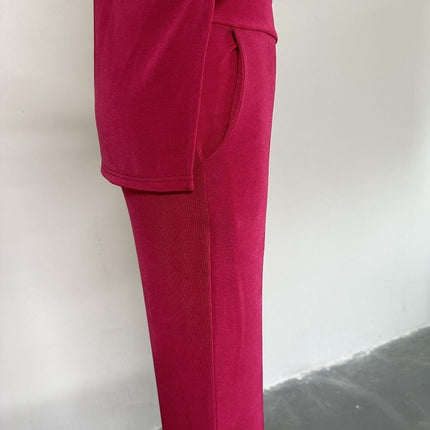 Wide Leg Pants Casual Set