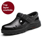 Pure cowhide sandals / 35