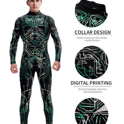 Digital Printing Series Men's And Women's Jumpsuit