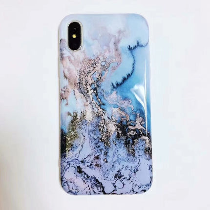 Case For 7 6 6s Plus Colorful Stone Image Pattern Cases For8 7 X Plus Soft Back Cover
