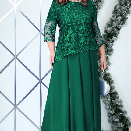 Women's Water Soluble An Embroidered Skirt European And American Style Lace Chiffon