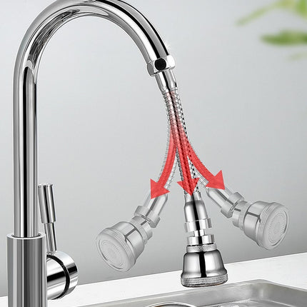 Kitchen faucet universal joint splash head