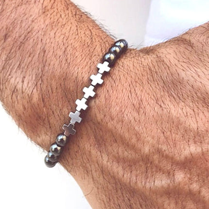 Fashion Luxury Charm Hand Men's Bracelet Handmade Beaded