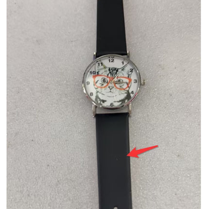 Cute Lady Simple Fashion Trendy Eyes Cat Digital Watch