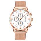 White Plate Rose Gold Strap