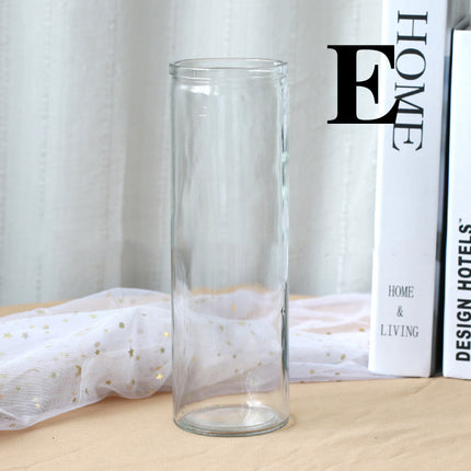Clear glass vase
