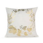 Elegant White and Gold Decorative Pillow Covers