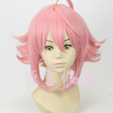 Pink upturned cosplay wig