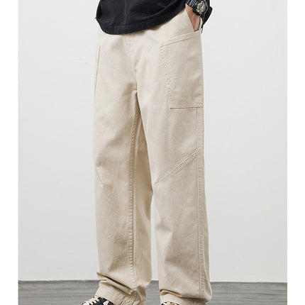 American Casual With Big Pockets Loose Cargo Pants