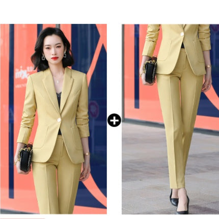 Spring And Autumn Fashion Temperament Commuter Women's Suits