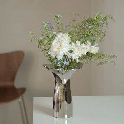 Household Fashion Electroplated Silver Fishtail Ceramic Vase