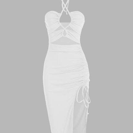 Women's Sleeveless Dress Sex Midi Halter Dresses Criss Cross Cami Womens Dresses Dress For Party