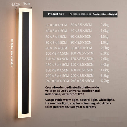 Outdoor Waterproof Magic Minimalist Strip Color Light