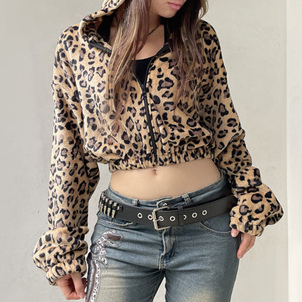 New All-matching Hooded Zip Cardigan Tops Women