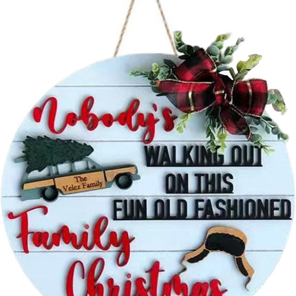 Front Door Sign Christmas Decorations Garland Party Supplies Crafts Door Listing