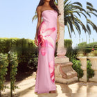 Women's Tube Top Hollow Backless Dress