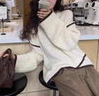 Women's Idle Style Premium Gray Sweater