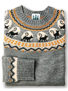 Women's Simple Loose Digital Printed Round Neck Sweater
